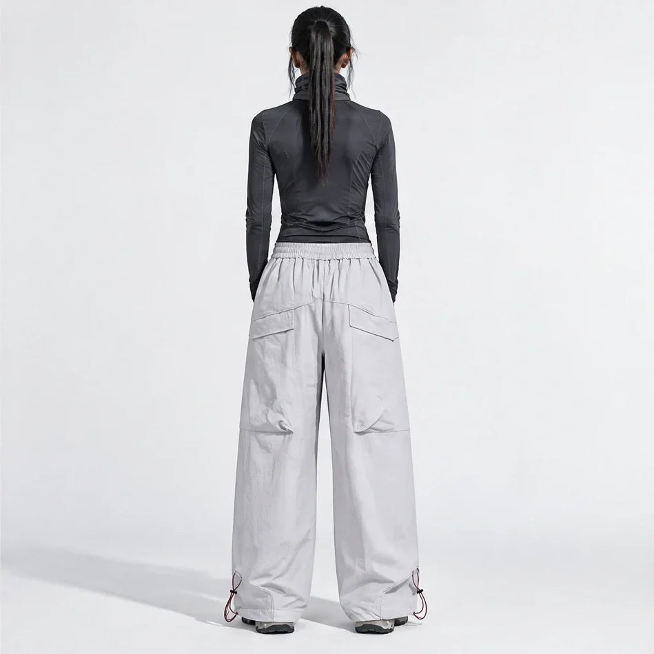 Knap - Unisex Water-Repellent & Quick-Dry Wide-Leg Hiking Trousers - Light Grey