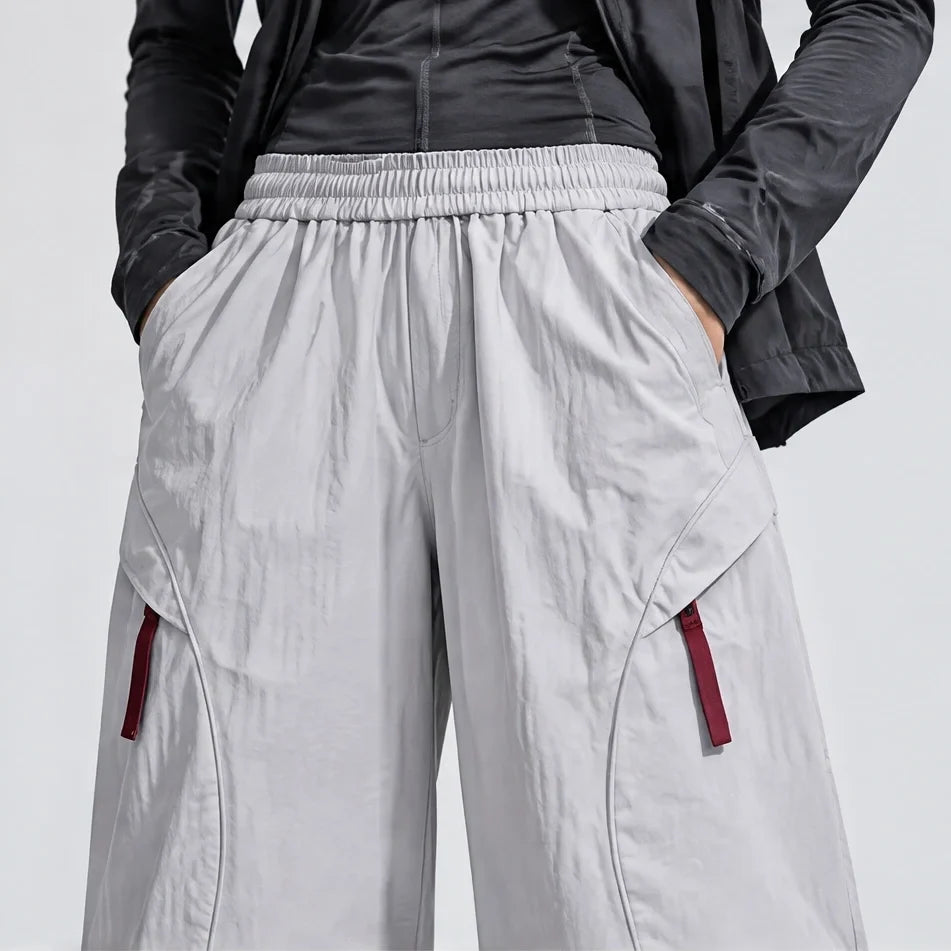 Knap - Unisex Water-Repellent & Quick-Dry Wide-Leg Hiking Trousers - Light Grey