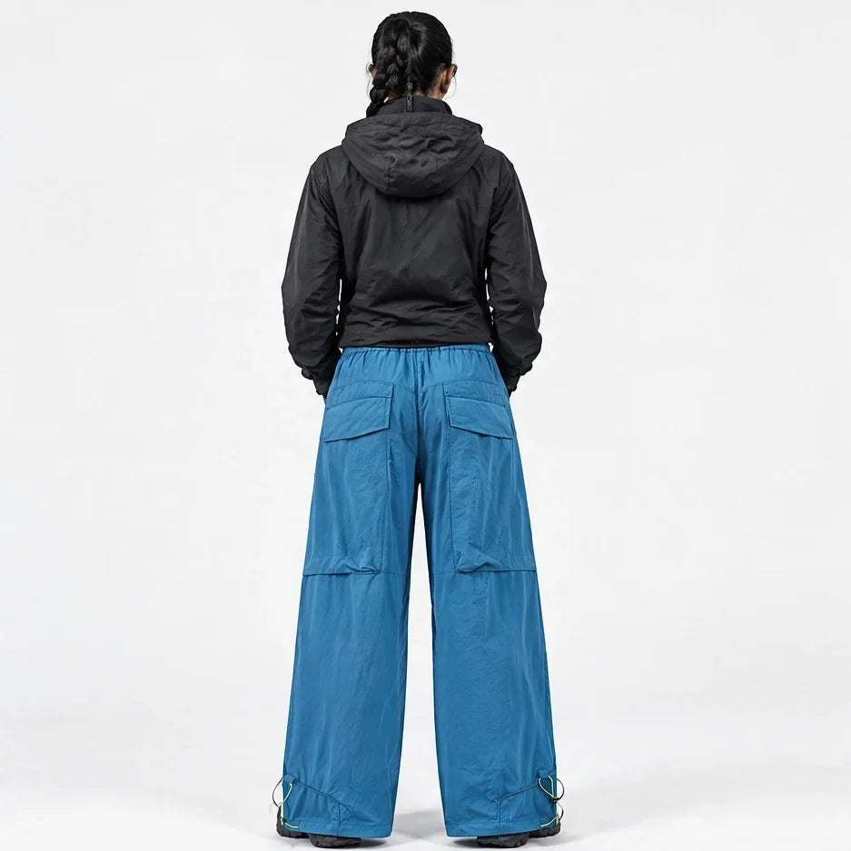 Knap - Unisex Water-Repellent & Quick-Dry Wide-Leg Hiking Trousers - Peacock Blue