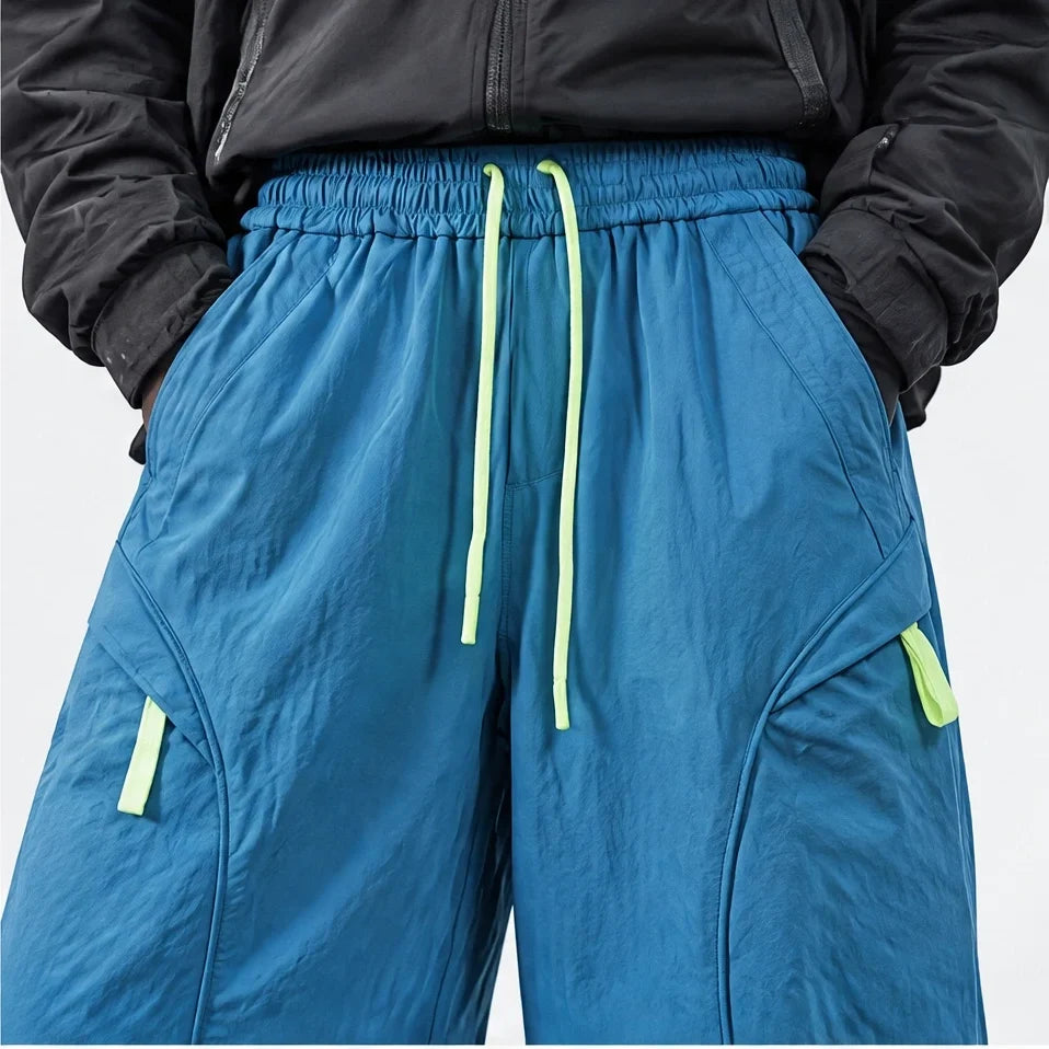Knap - Unisex Water-Repellent & Quick-Dry Wide-Leg Hiking Trousers - Peacock Blue