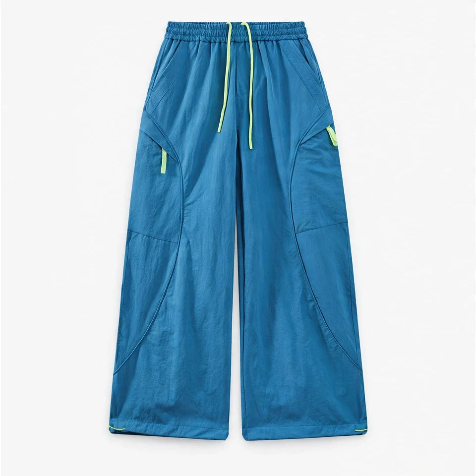 Knap - Unisex Water-Repellent & Quick-Dry Wide-Leg Hiking Trousers - Peacock Blue