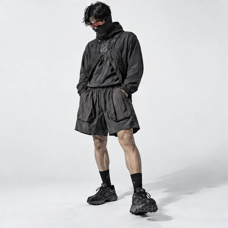 Toft - Unisex Water-Repellent & Quick-Dry Colour-Block Hiking Trousers - Dark Grey
