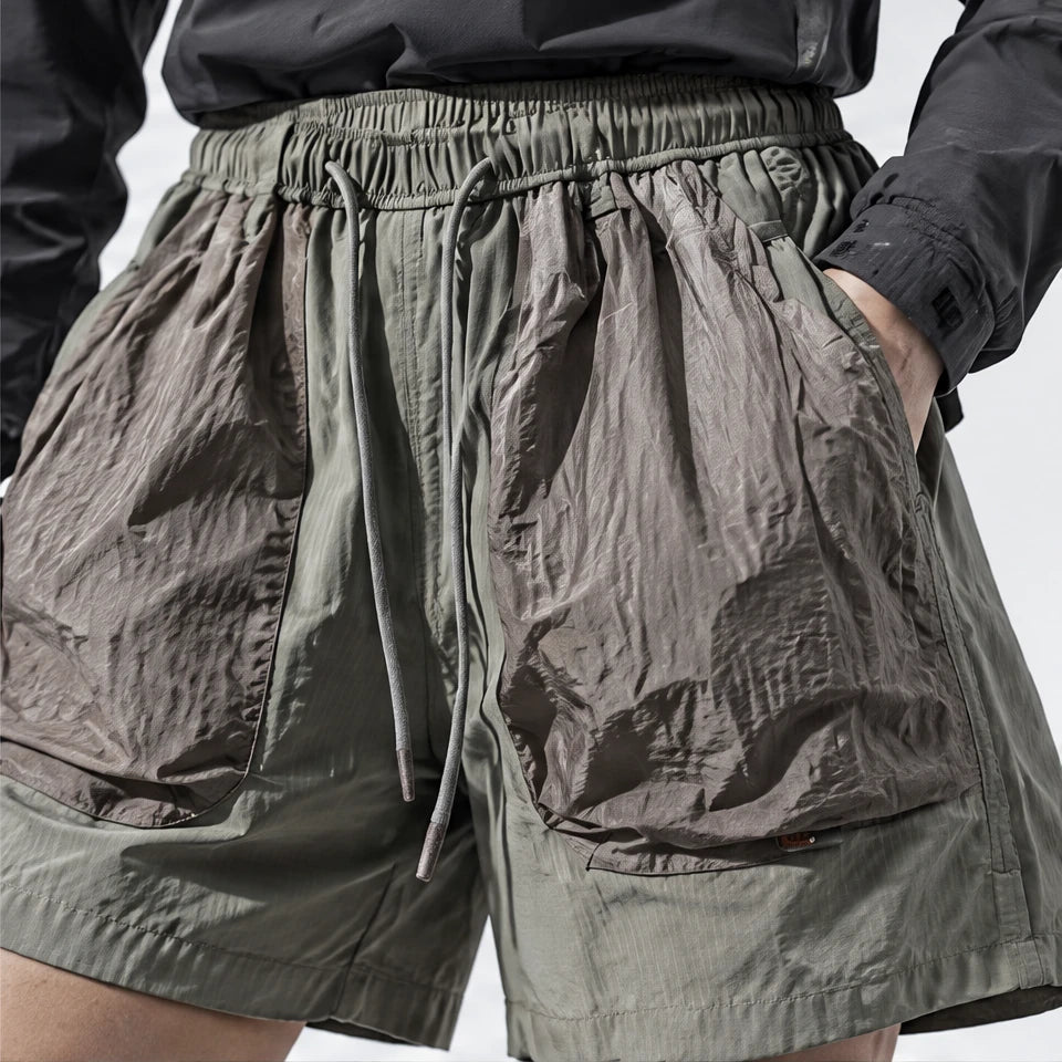 Toft - Unisex Water-Repellent & Quick-Dry Colour-Block Hiking Trousers - Green Grey