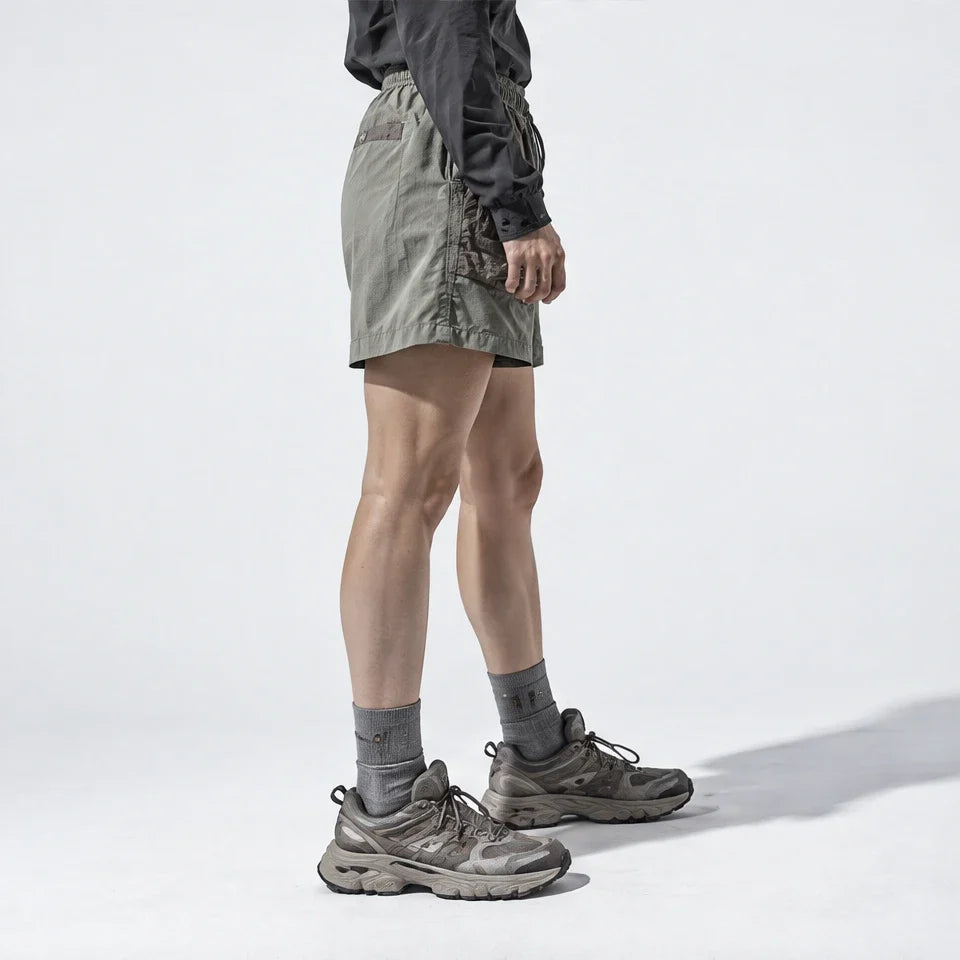 Toft - Unisex Water-Repellent & Quick-Dry Colour-Block Hiking Trousers - Green Grey