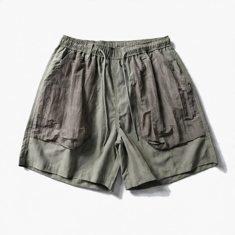 Toft - Unisex Water-Repellent & Quick-Dry Colour-Block Hiking Trousers - Green Grey