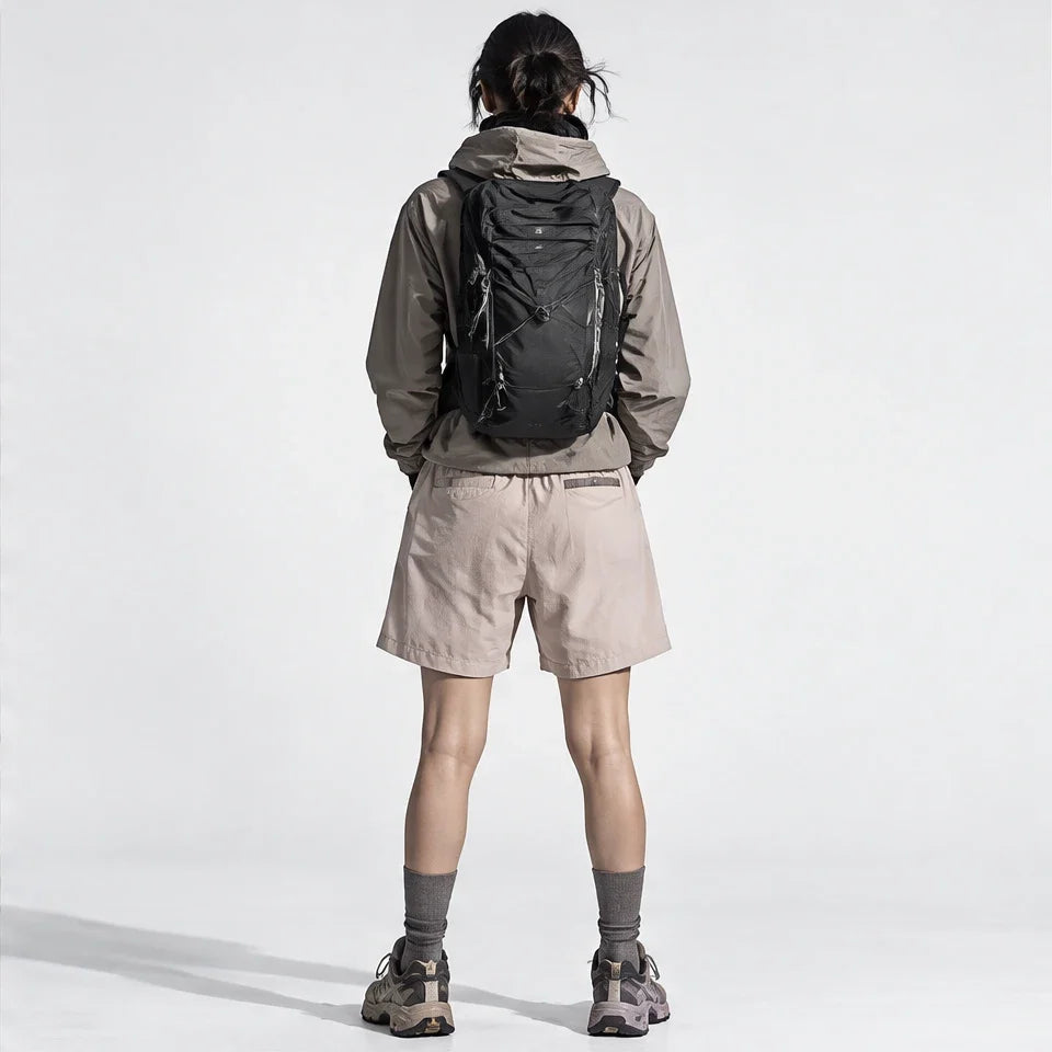 Toft - Unisex Water-Repellent & Quick-Dry Colour-Block Hiking Trousers - Pink