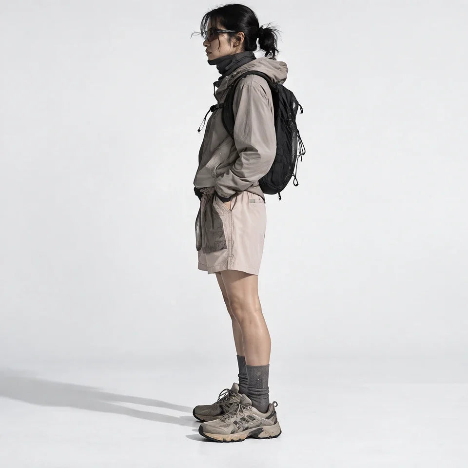 Toft - Unisex Water-Repellent & Quick-Dry Colour-Block Hiking Trousers - Pink