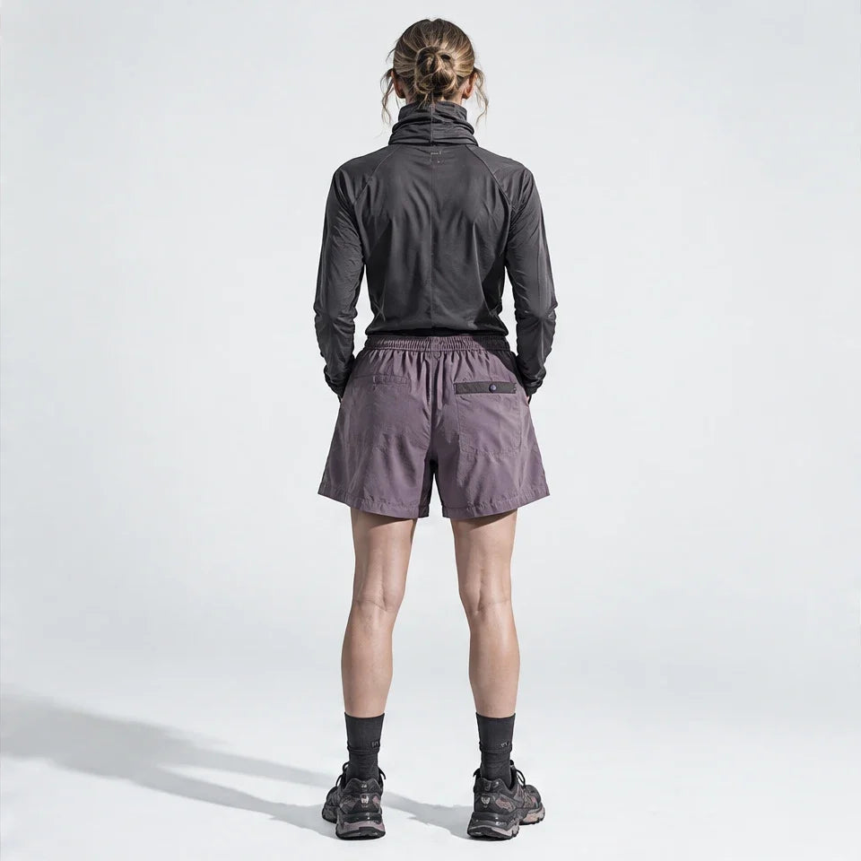 Toft - Unisex Water-Repellent & Quick-Dry Colour-Block Hiking Trousers - Purple