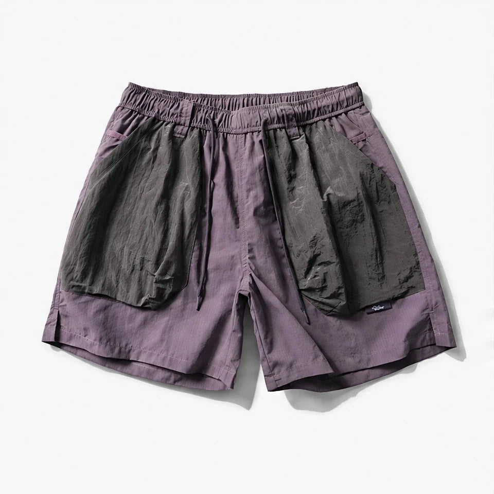 Toft - Unisex Water-Repellent & Quick-Dry Colour-Block Hiking Trousers - Purple