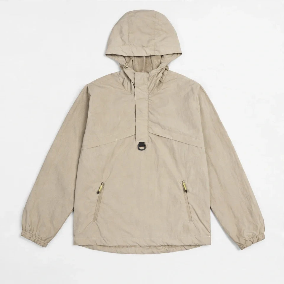 Weel - Unisex Water-Repellent & Windproof Pullover Lightweight Jacket - Khaki