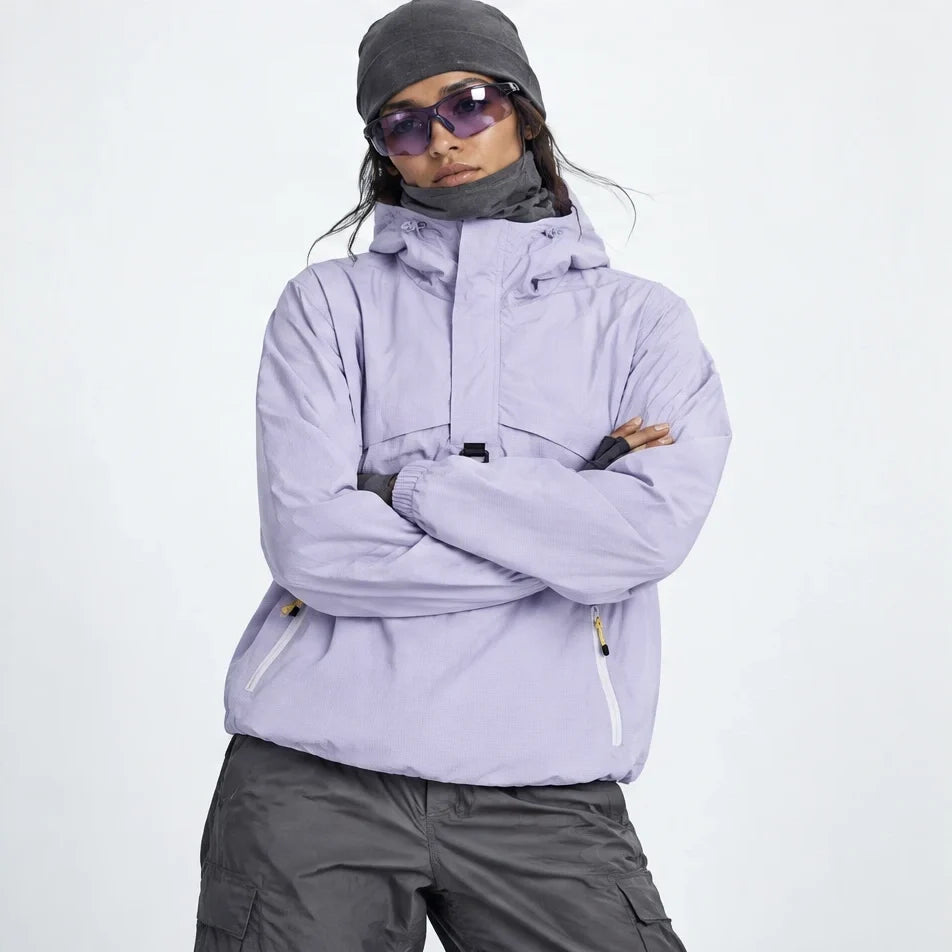 Weel - Unisex Water-Repellent & Windproof Pullover Lightweight Jacket - Purple