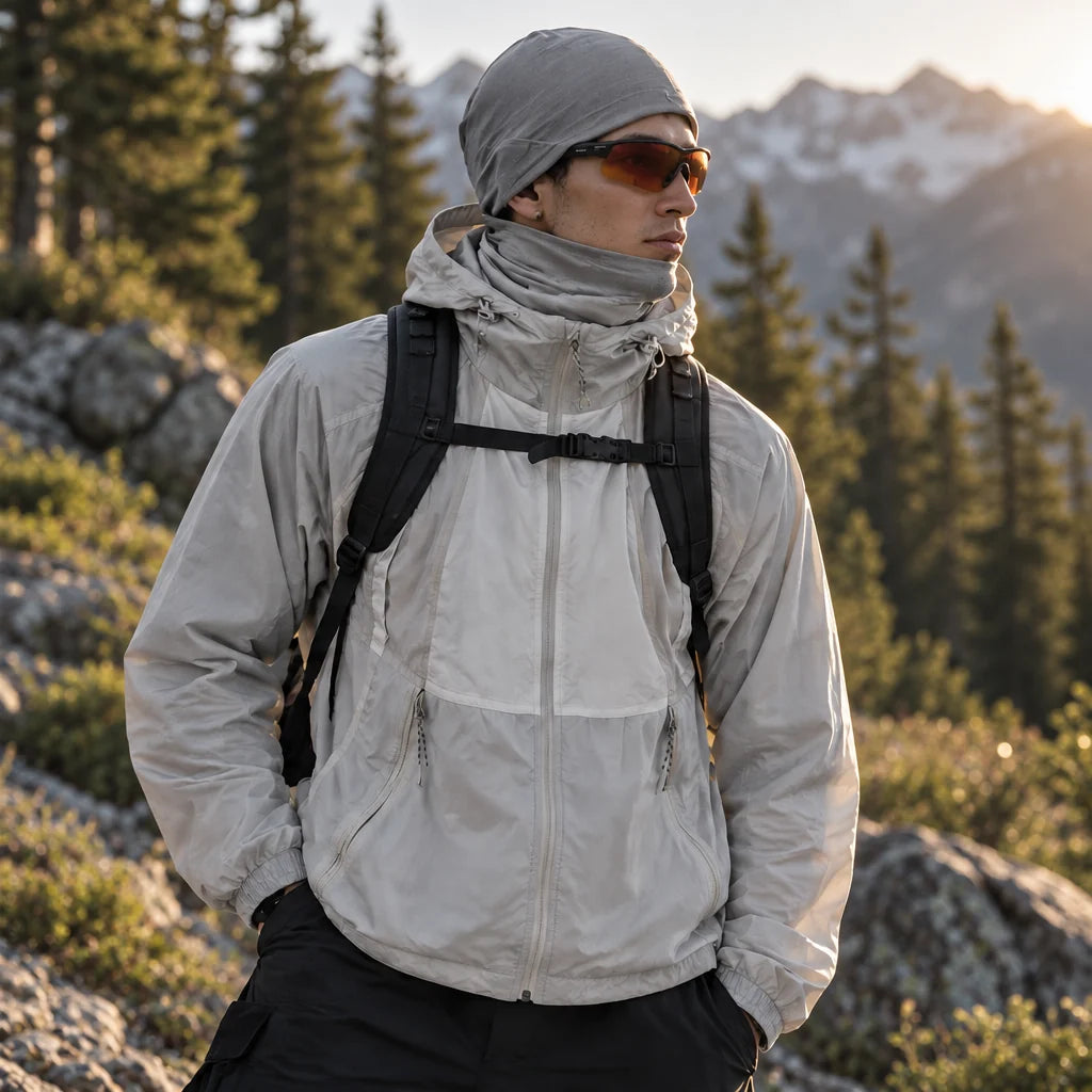 Dub - Unisex Water-Repellent & Windproof Lightweight Jacket - White