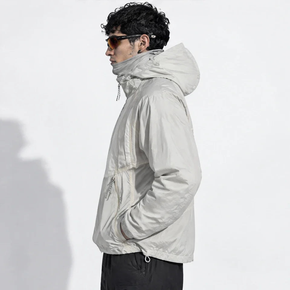 Dub - Unisex Water-Repellent & Windproof Lightweight Jacket - White