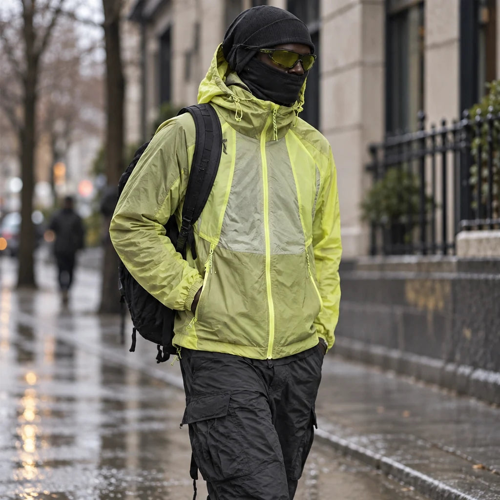Dub - Unisex Water-Repellent & Windproof Lightweight Jacket - Yellow
