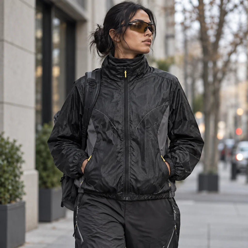 Galt - Unisex Water-Repellent & Windproof Wrinkle-Free Lightweight Jacket - Black