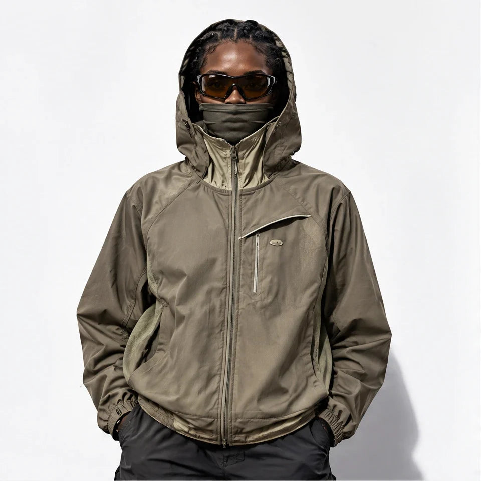 Brunt - Unisex Water-Repellent & Windproof Relaxed Fit Lightweight Jacket - Khaki