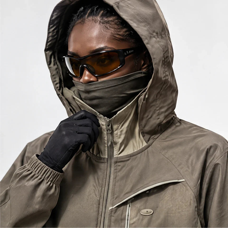 Brunt - Unisex Water-Repellent & Windproof Relaxed Fit Lightweight Jacket - Khaki