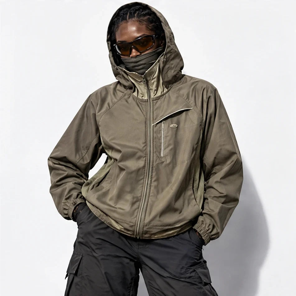 Brunt - Unisex Water-Repellent & Windproof Relaxed Fit Lightweight Jacket - Khaki
