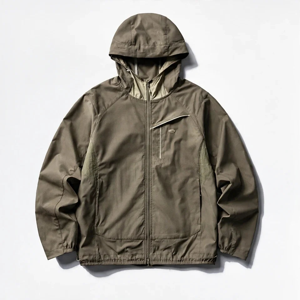 Brunt - Unisex Water-Repellent & Windproof Relaxed Fit Lightweight Jacket - Khaki