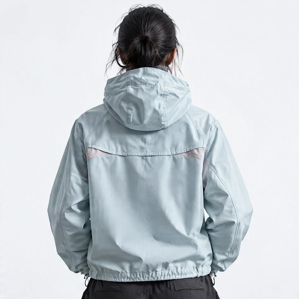 Brunt - Unisex Water-Repellent & Windproof Relaxed Fit Lightweight Jacket - Light Blue