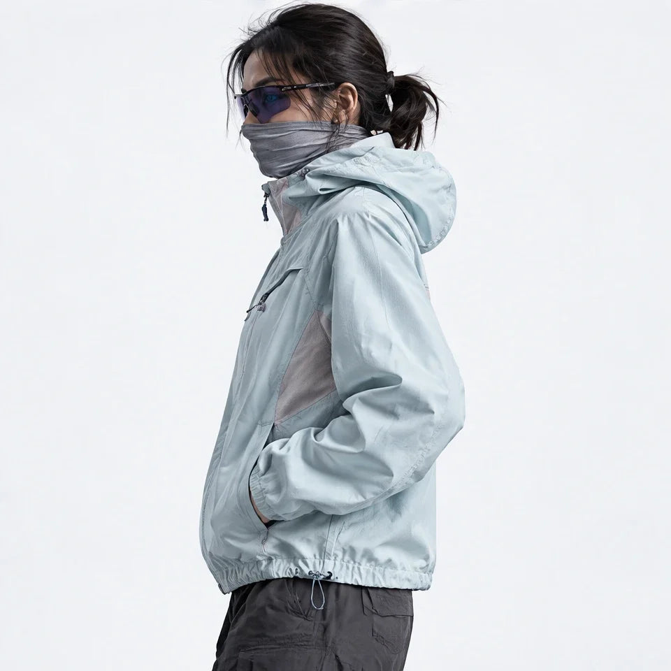 Brunt - Unisex Water-Repellent & Windproof Relaxed Fit Lightweight Jacket - Light Blue