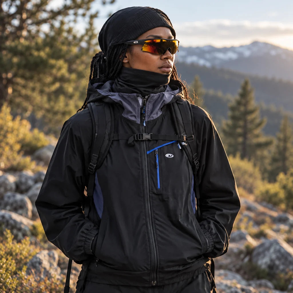 Brunt - Unisex Water-Repellent & Windproof Relaxed Fit Lightweight Jacket - Obsidian Black