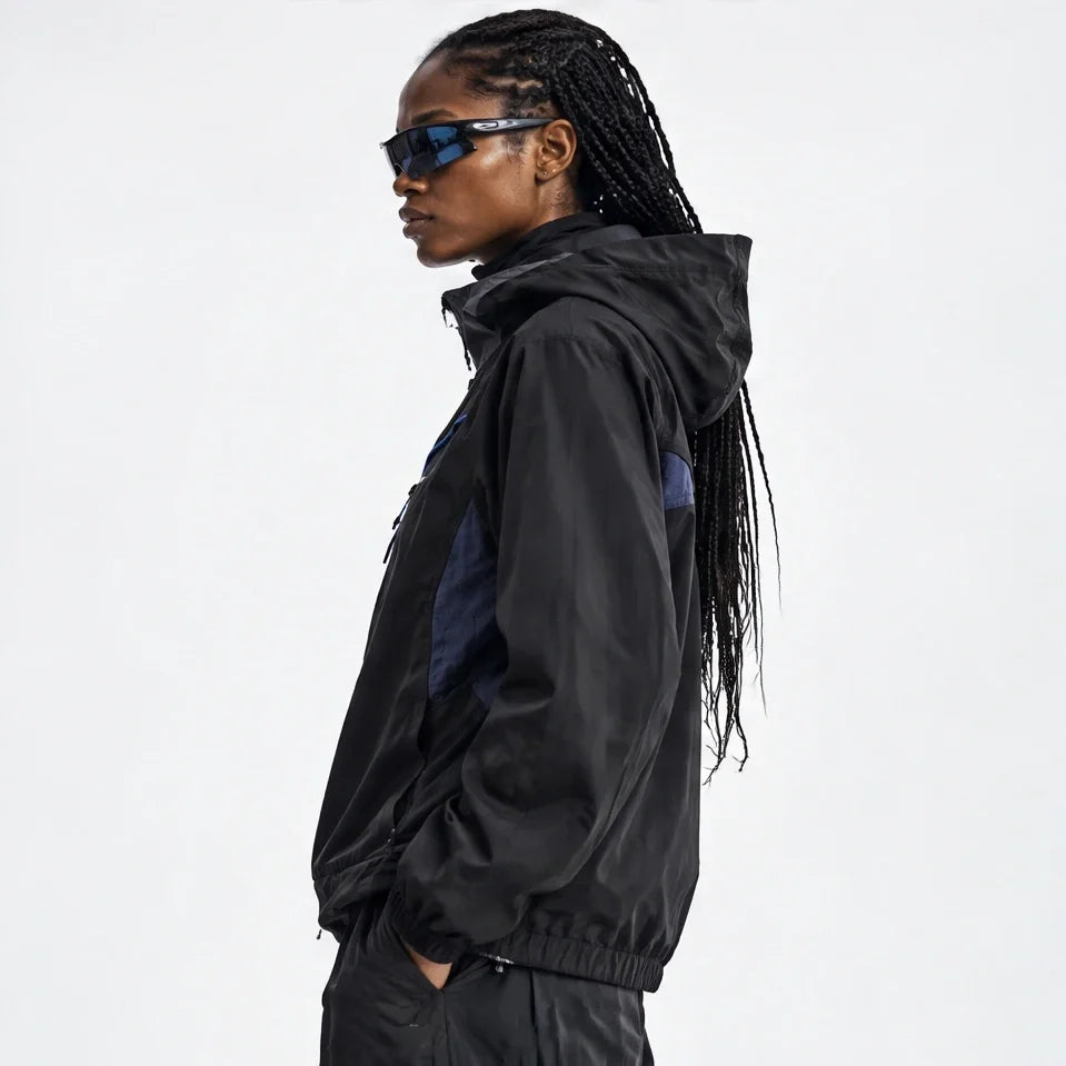 Brunt - Unisex Water-Repellent & Windproof Relaxed Fit Lightweight Jacket - Obsidian Black