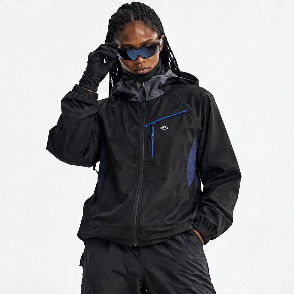 Brunt - Unisex Water-Repellent & Windproof Relaxed Fit Lightweight Jacket - Obsidian Black