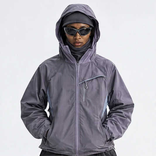 Brunt - Unisex Water-Repellent & Windproof Relaxed Fit Lightweight Jacket - Purple Smoke