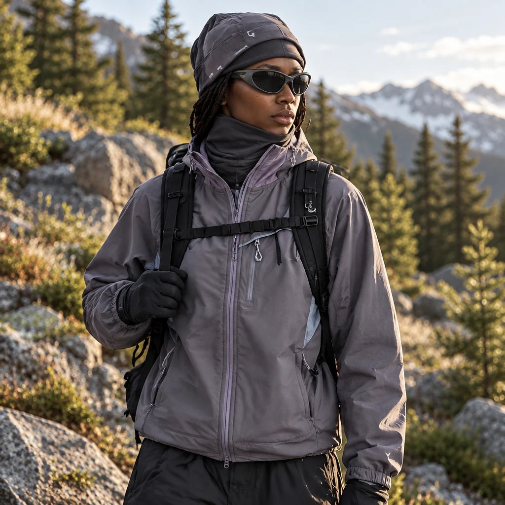 Brunt - Unisex Water-Repellent & Windproof Relaxed Fit Lightweight Jacket - Purple Smoke