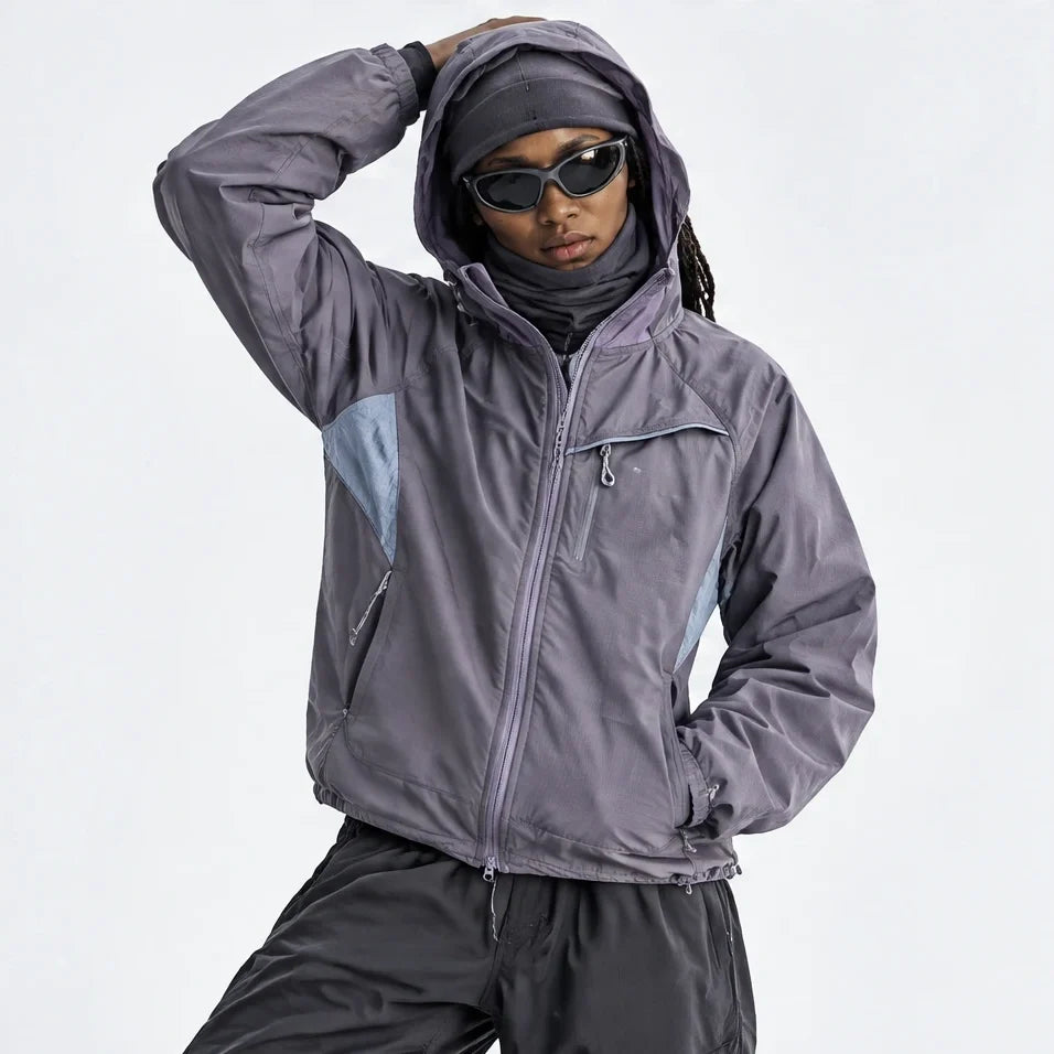 Brunt - Unisex Water-Repellent & Windproof Relaxed Fit Lightweight Jacket - Purple Smoke