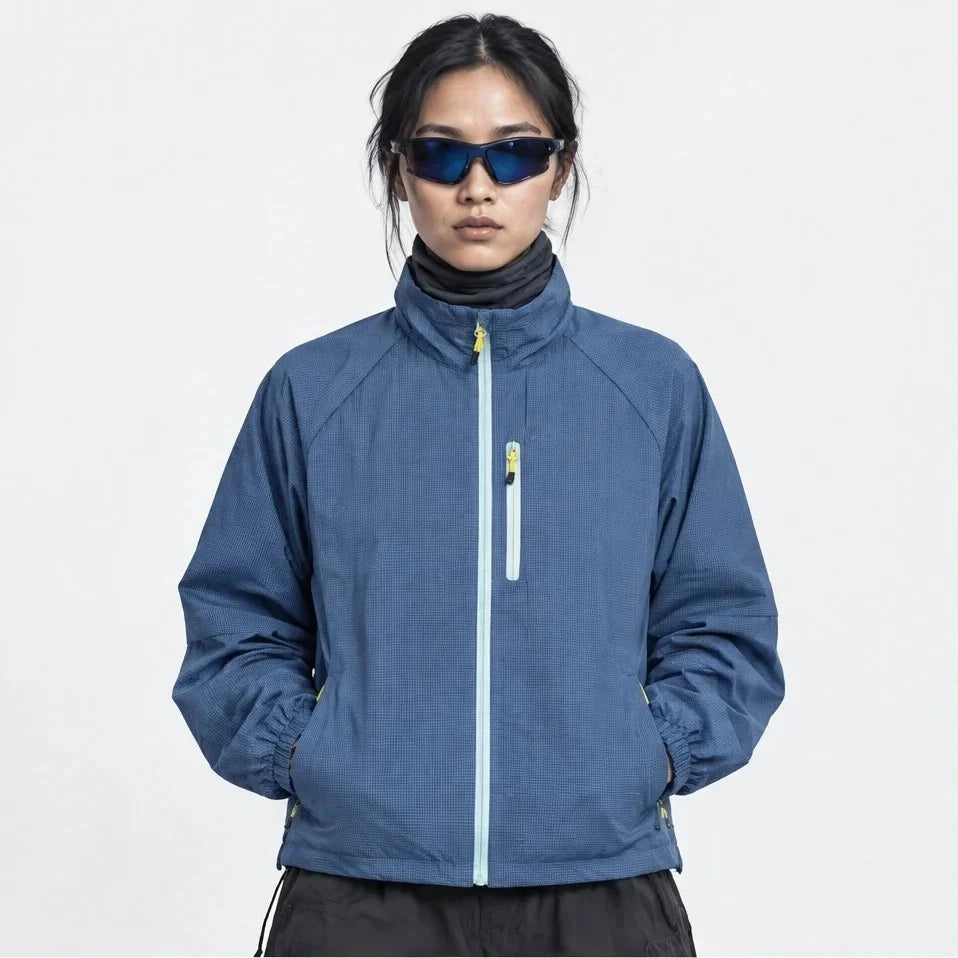 Squall - Unisex Water-Repellent & Windproof Stand-Collar Lightweight Jacket - Blue