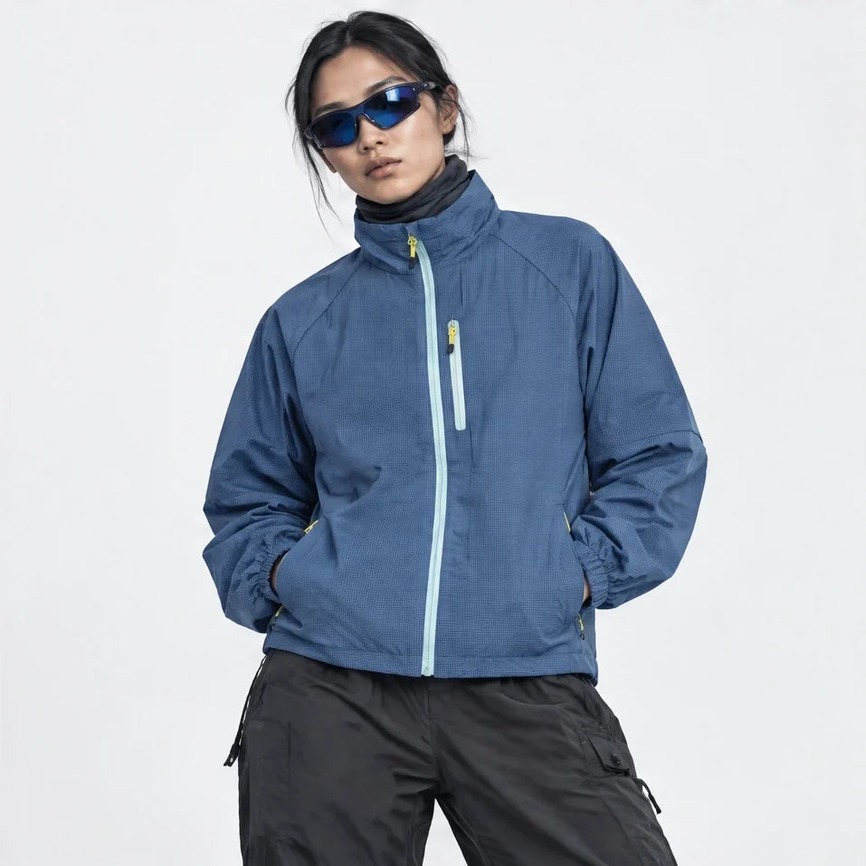 Squall - Unisex Water-Repellent & Windproof Stand-Collar Lightweight Jacket - Blue