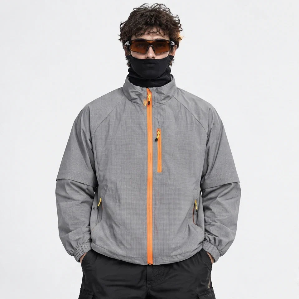 Squall - Unisex Water-Repellent & Windproof Stand-Collar Lightweight Jacket - Grey