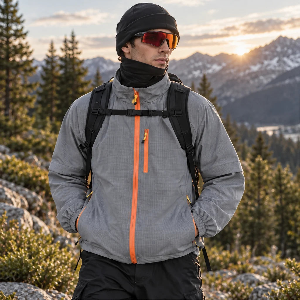 Squall - Unisex Water-Repellent & Windproof Stand-Collar Lightweight Jacket - Grey