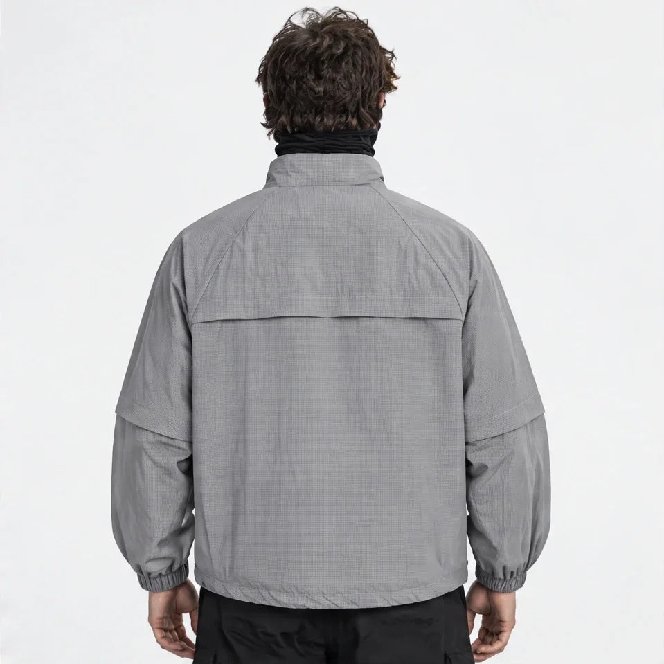 Squall - Unisex Water-Repellent & Windproof Stand-Collar Lightweight Jacket - Grey