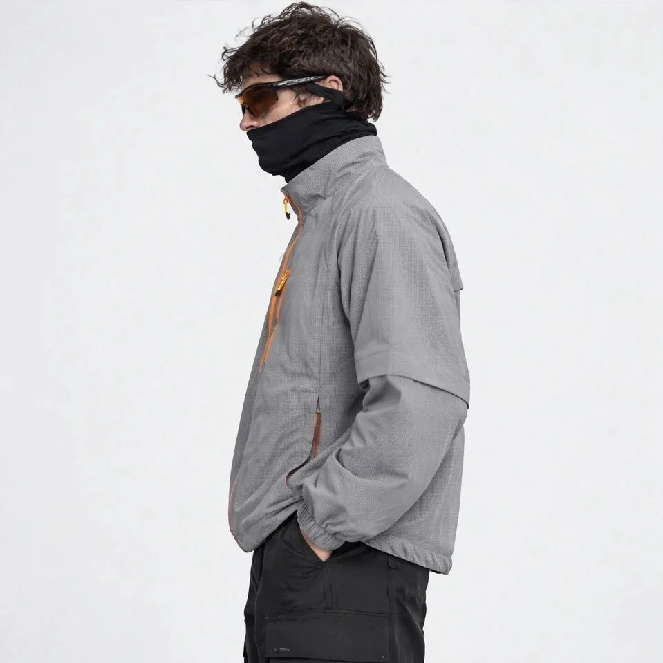 Squall - Unisex Water-Repellent & Windproof Stand-Collar Lightweight Jacket - Grey