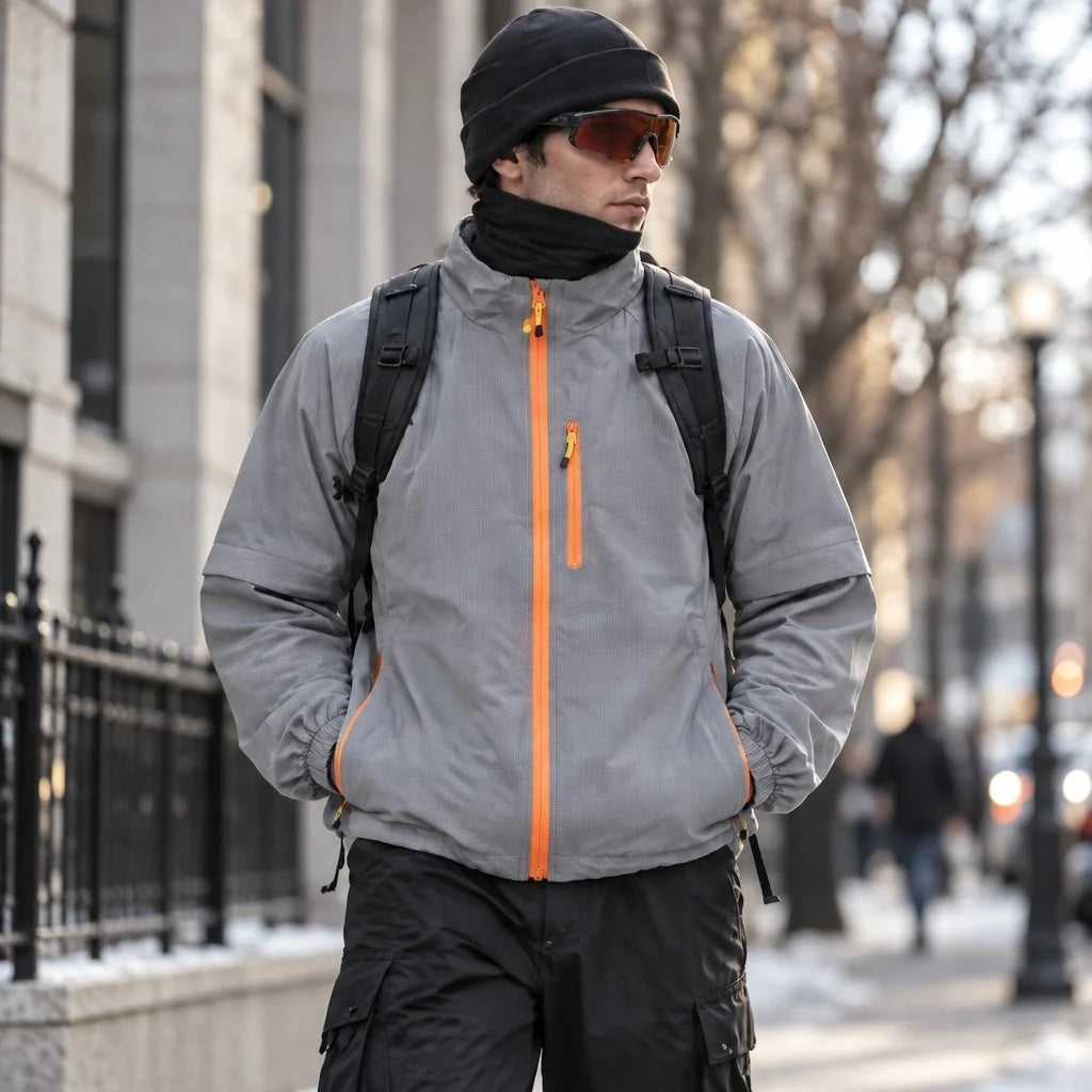 Squall - Unisex Water-Repellent & Windproof Stand-Collar Lightweight Jacket - Grey