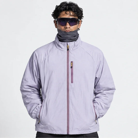 Squall - Unisex Water-Repellent & Windproof Stand-Collar Lightweight Jacket - Purple