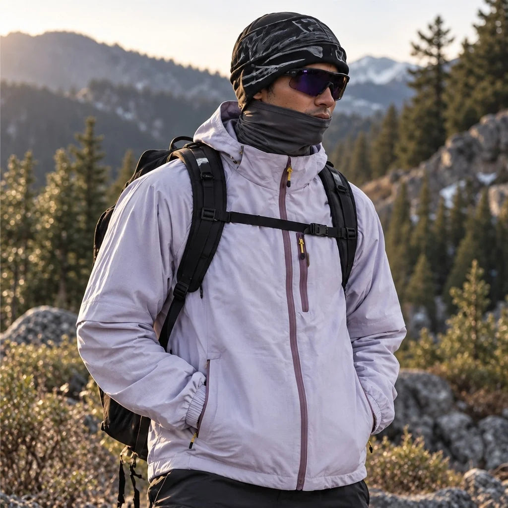 Squall - Unisex Water-Repellent & Windproof Stand-Collar Lightweight Jacket - Purple