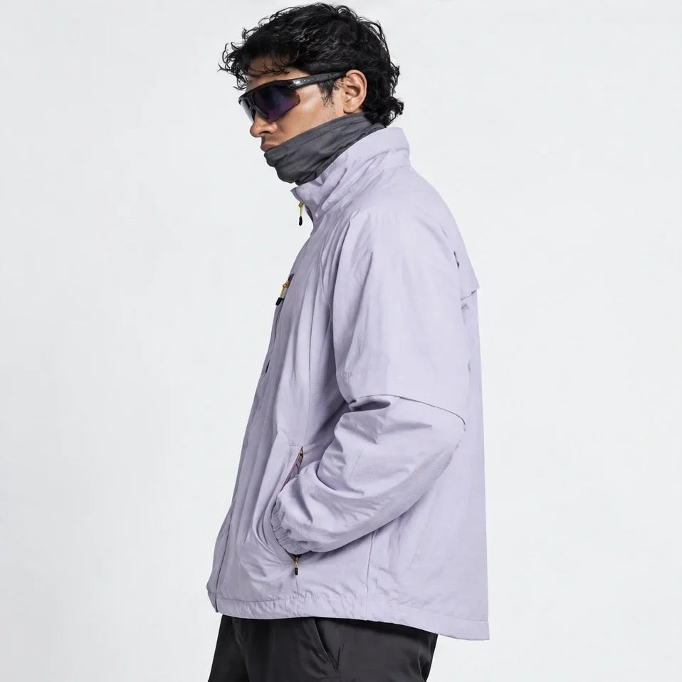 Squall - Unisex Water-Repellent & Windproof Stand-Collar Lightweight Jacket - Purple