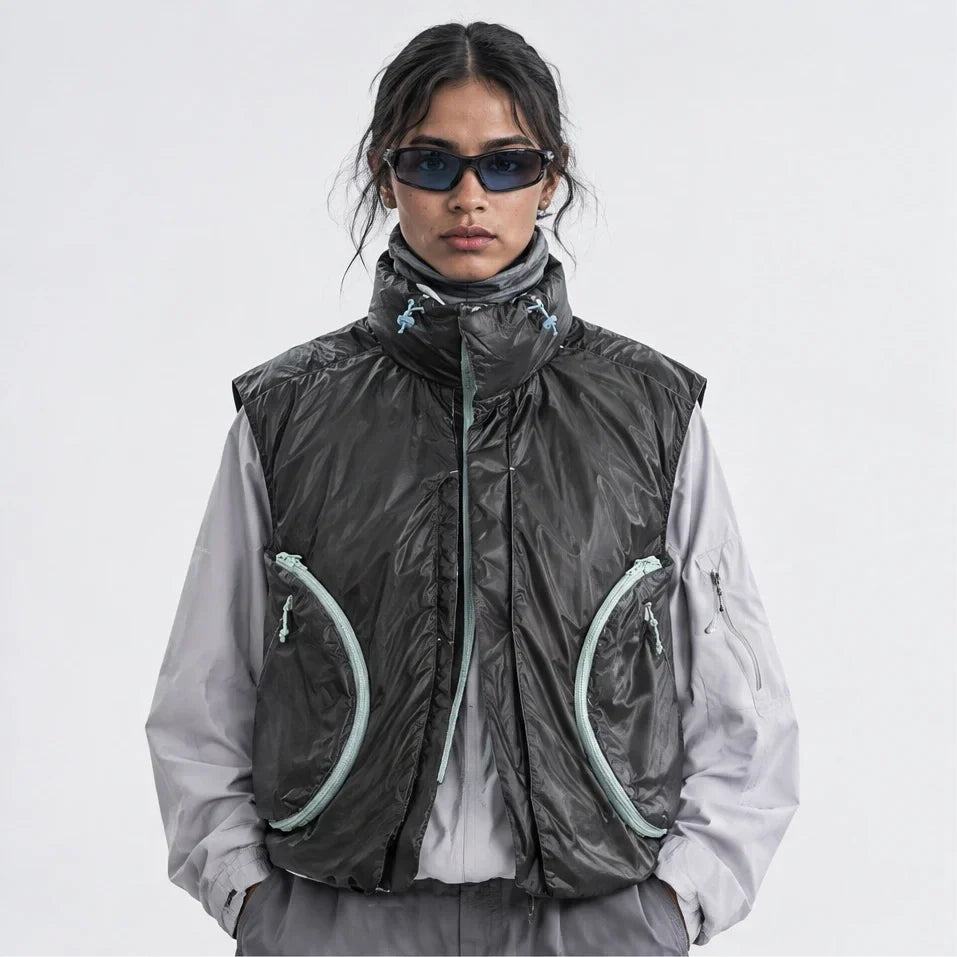 Blore - Unisex 90% White Duck Down Reversible& ColorShift Thermal Puffer Jacket - Green