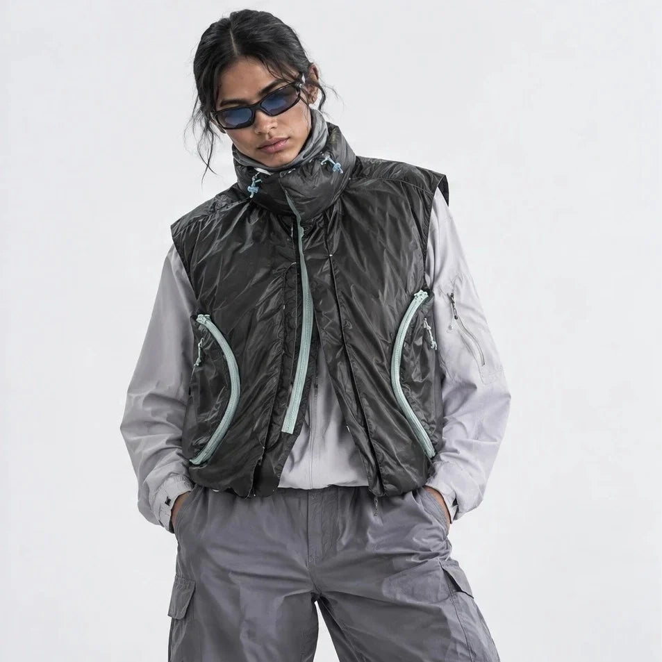 Blore - Unisex 90% White Duck Down Reversible& ColorShift Thermal Puffer Jacket - Green