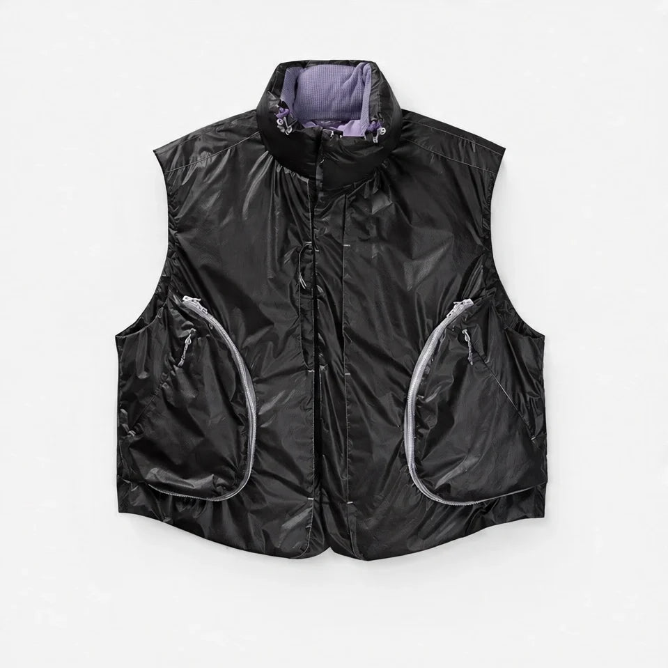 Blore - Unisex 90% White Duck Down Reversible& ColorShift Thermal Puffer Jacket - Purple