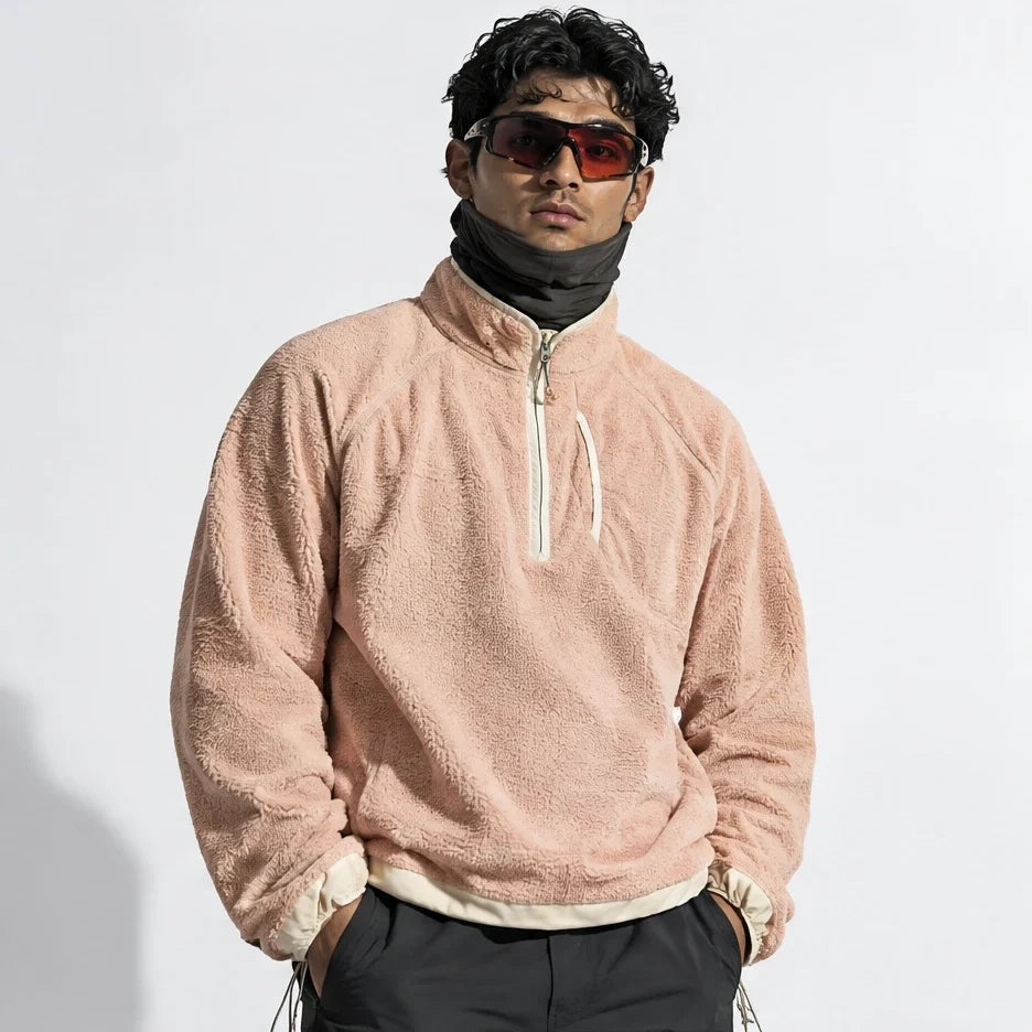 Clam - Unisex Quick-Dry Thermal Fleece Jacket - Beige