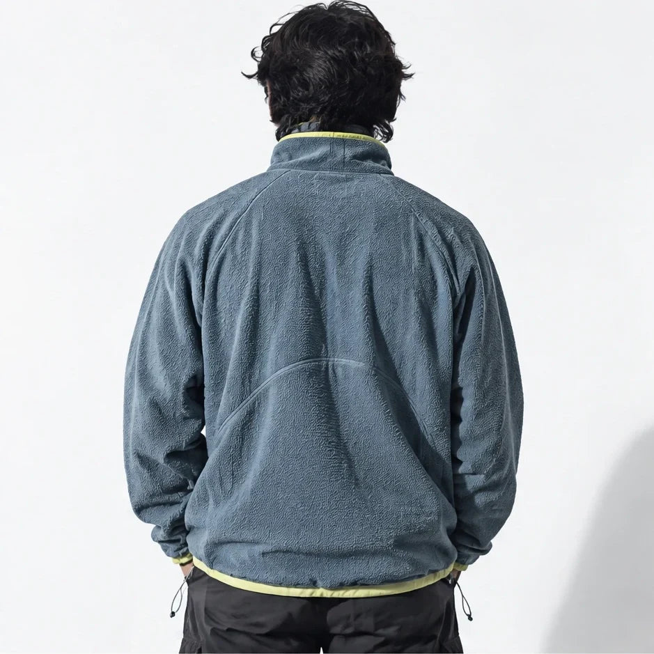 Clam - Unisex Quick-Dry Thermal Fleece Jacket - Blue