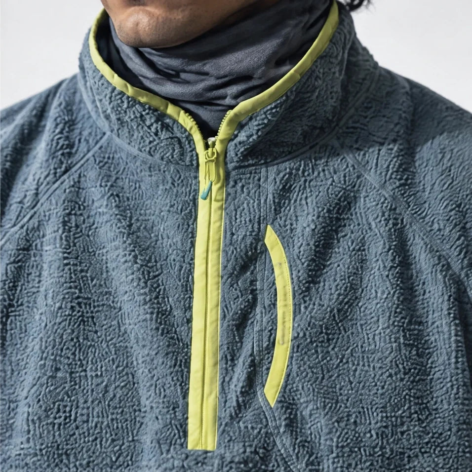 Clam - Unisex Quick-Dry Thermal Fleece Jacket - Blue