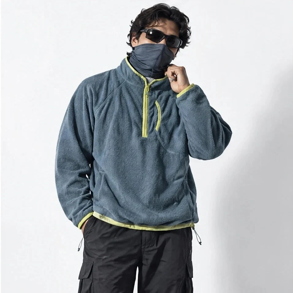 Clam - Unisex Quick-Dry Thermal Fleece Jacket - Blue