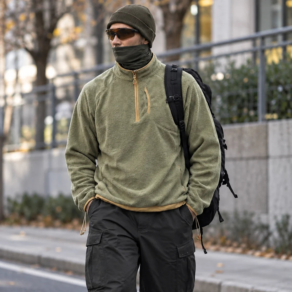 Clam - Unisex Quick-Dry Thermal Fleece Jacket - Green