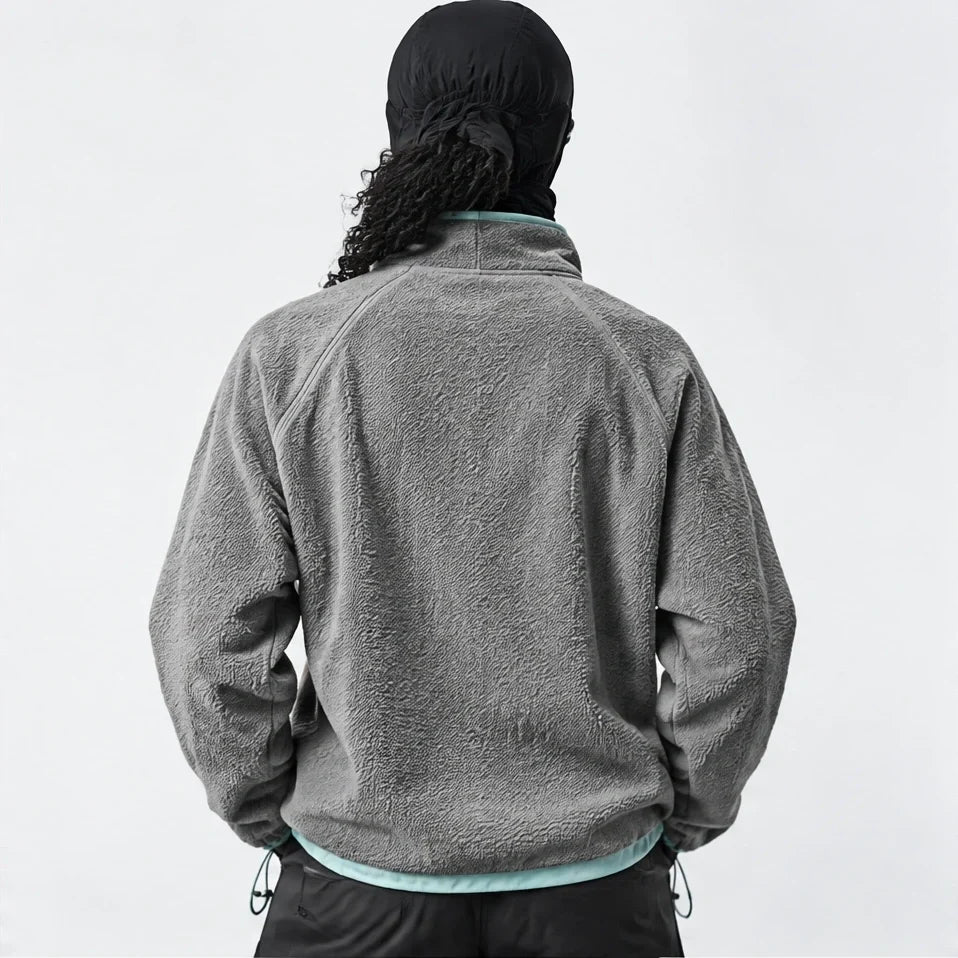 Clam - Unisex Quick-Dry Thermal Fleece Jacket - Grey
